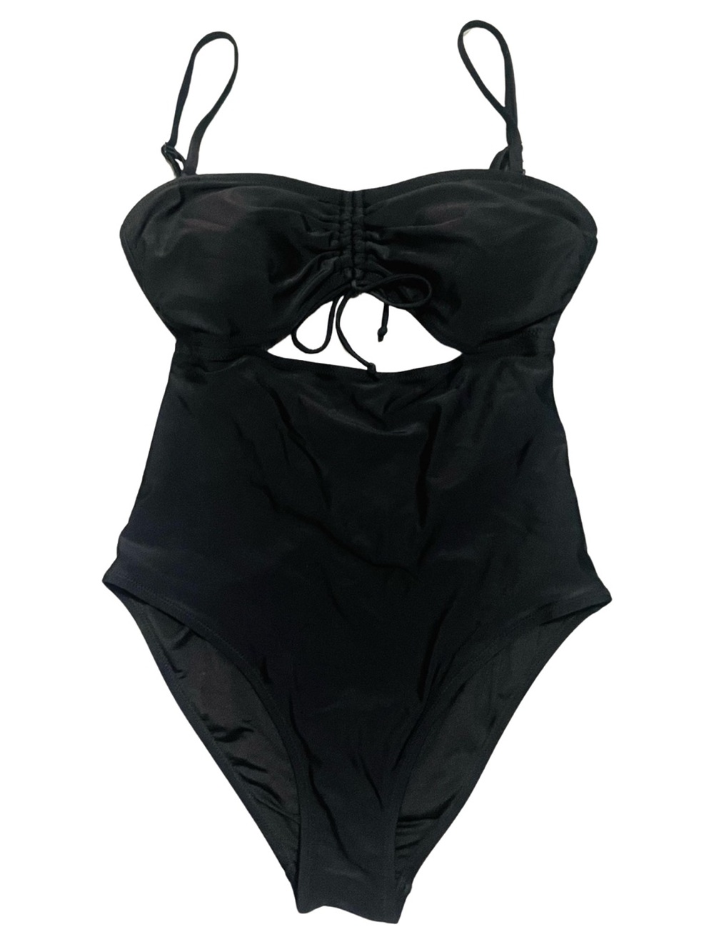 Old Navy Swim Ruched-Bodice Bandeau One-Piece Swimsuit, Size L